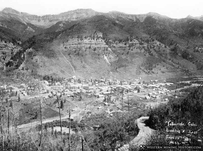 View Of Telluride Colorado 1887