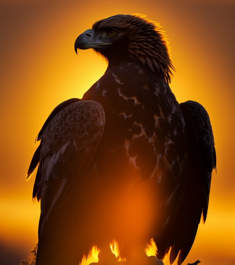 Golden Eagle Sunset