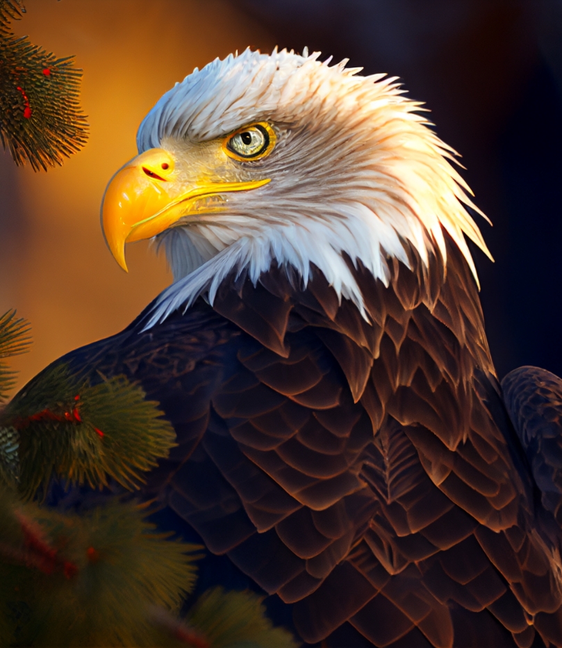 Close Up Bald Eagle
