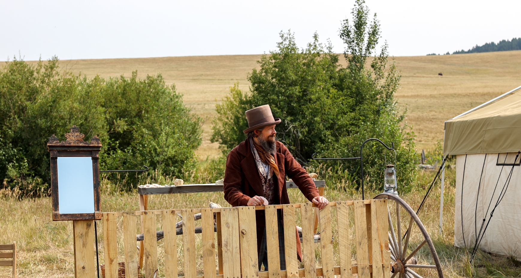 The Snake Oil Salesman Waits To Deliver A Rare Experience At An Old West Event In Southern Montana