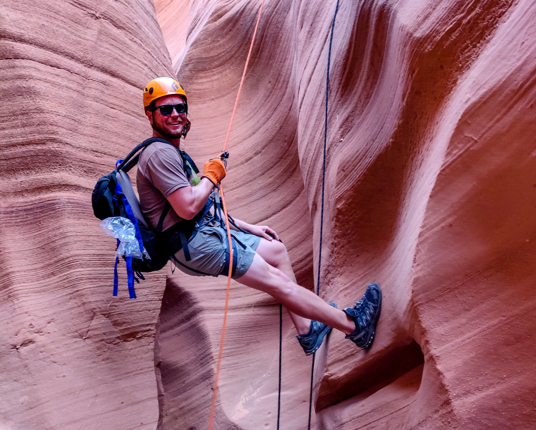 Guide Connor Phillips Leads Clients Into Labyrinth Canyon At Lake Powell.