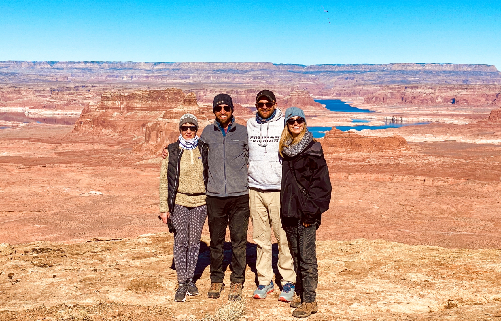 Toni Reinbold, Andrew Finn, Maxie Johnson, And Mckenzie Ranson Experience Landing On Tower Butte For The First Time To Know First Hand The Wow Factor FOR Clients