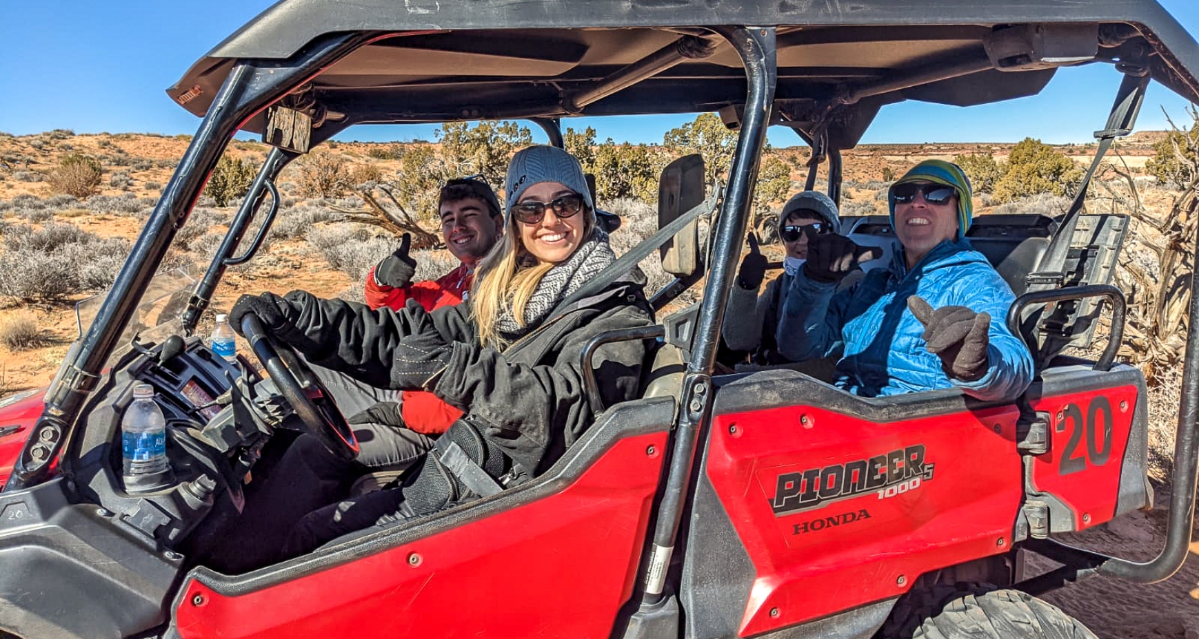 Operation Specialists McKenzie Ranson and Toni Reinbold Experience A Client Favorite UTV Tour with Guides Will Payton and Carter Atkinson During the 2023 Guide Training in Utah.