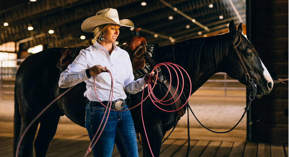 Authentic Wyoming welcome at Wagonhound Arena