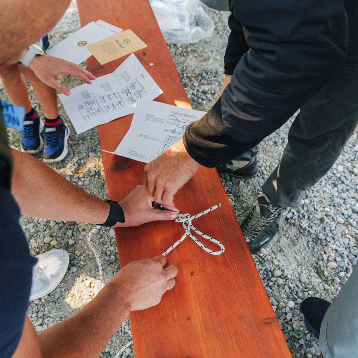 EXP – Jackson Hole-Outdoor Skills Teams learn outdoor skills together during a race in Jackson Hole, Wyoming.